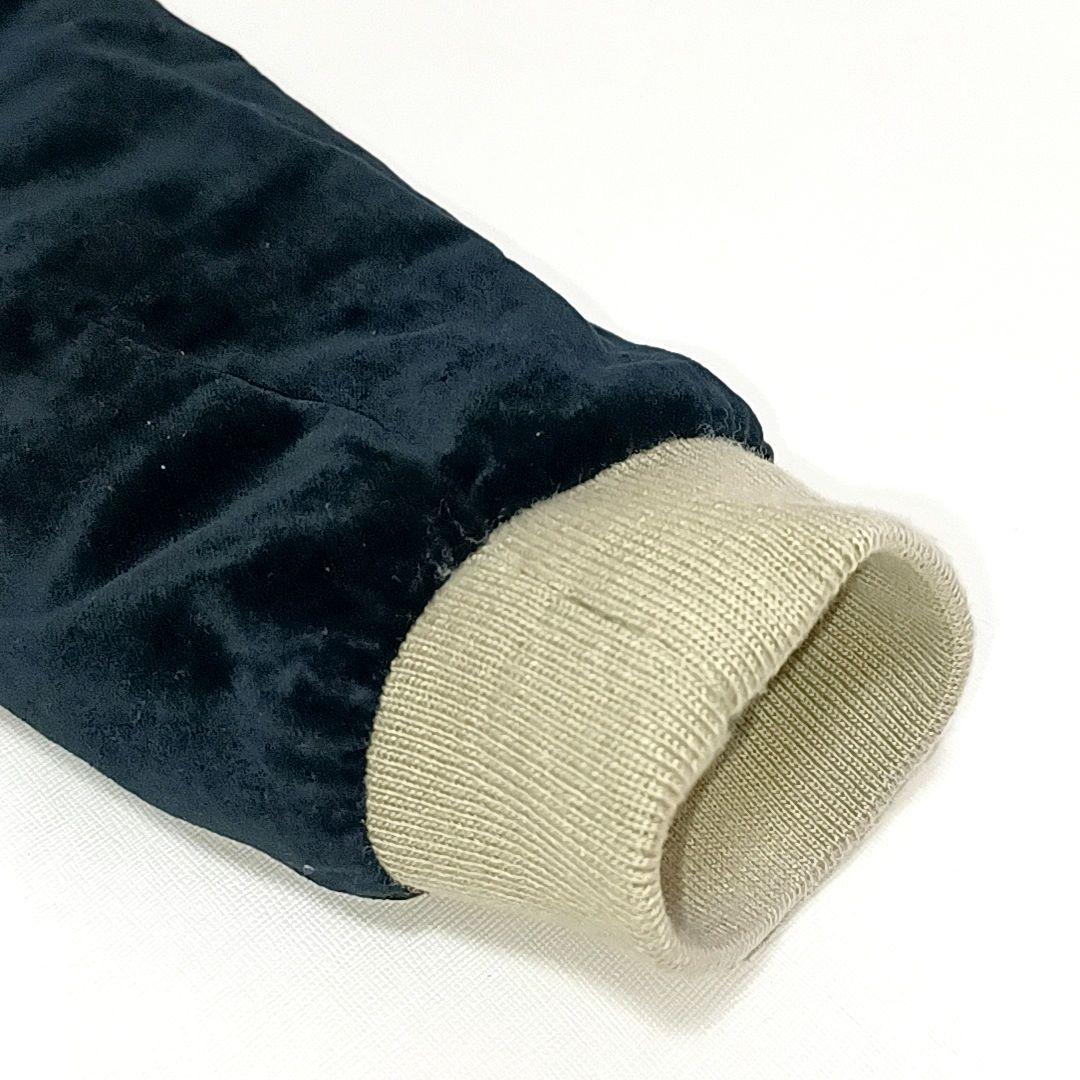 STUDIO DARTISAN　ベロア　リバーシブル　中綿　スカジャン　ブラック