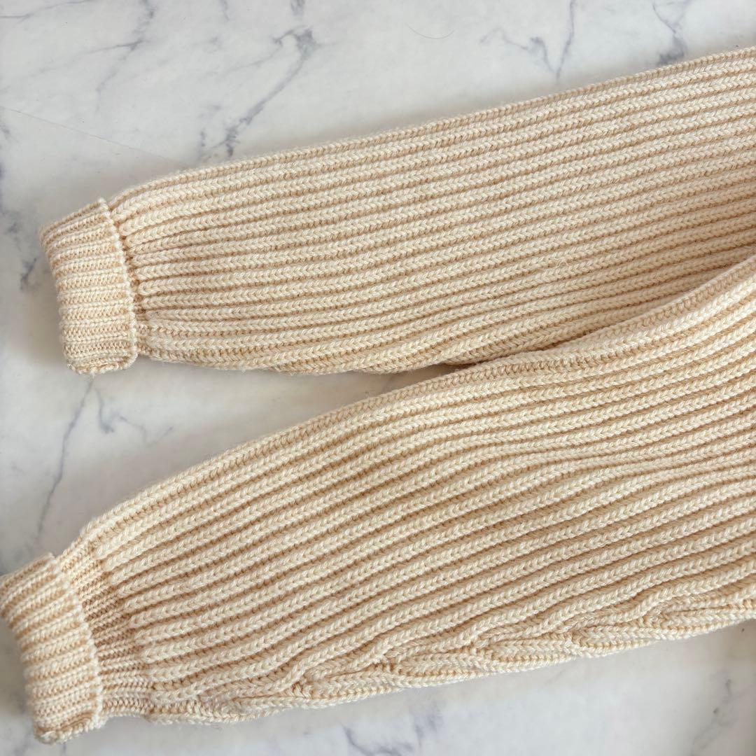 オーシバル 美品 ウール100% ざっくりケーブルニット ゆったり サイズ大きめ