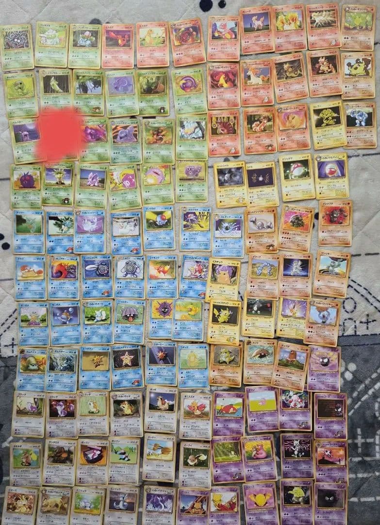 旧裏面・初期ポケモンカード まとめ売り 112枚セット