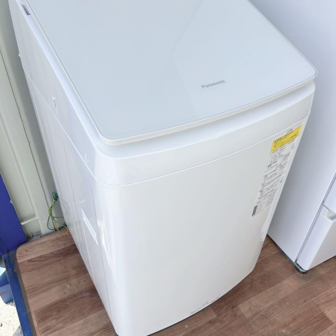 取付無料！パナソニック熱乾燥搭載！おしゃれホワイトインテリア8kg洗濯機！冷蔵庫