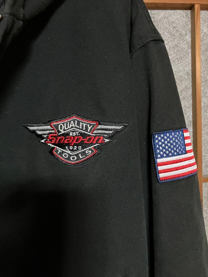 Snap-on フード付きジャケット 黒　サイズＬ