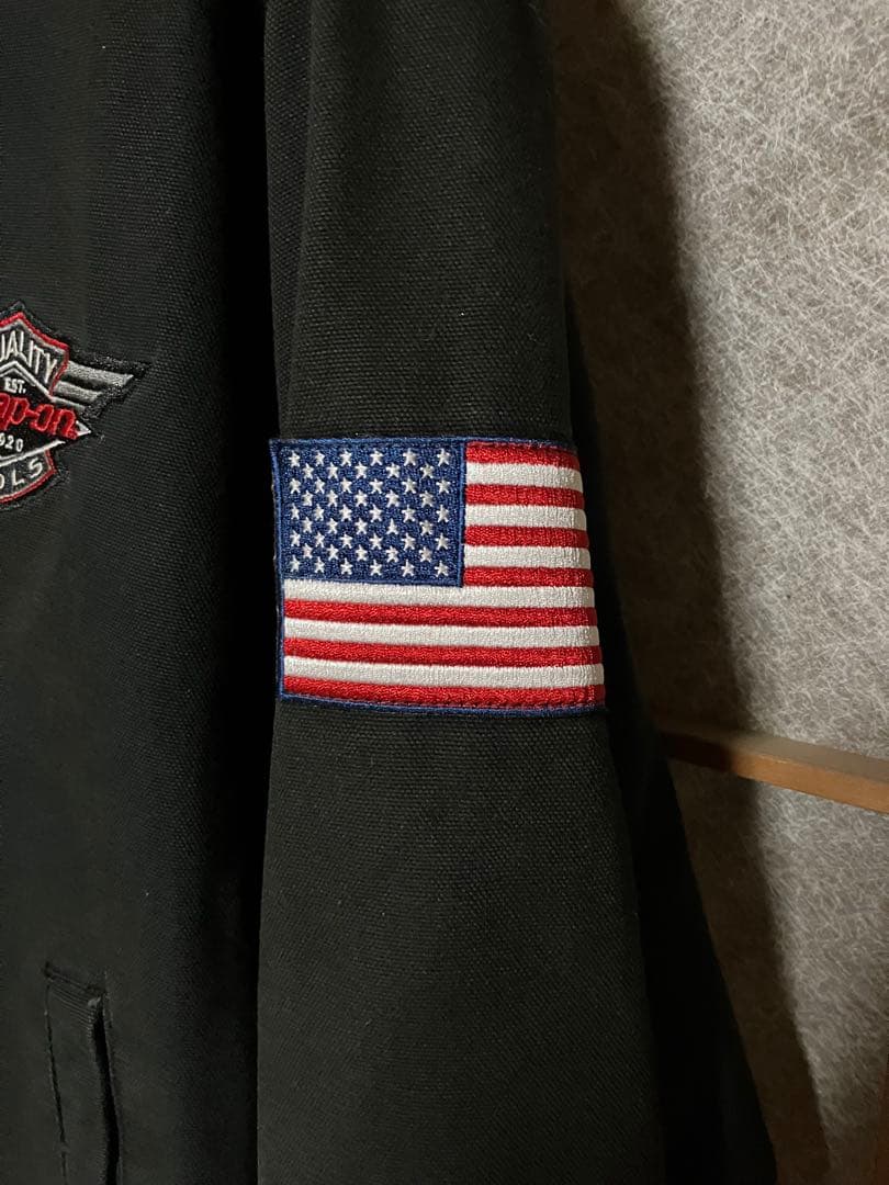 Snap-on フード付きジャケット 黒　サイズＬ