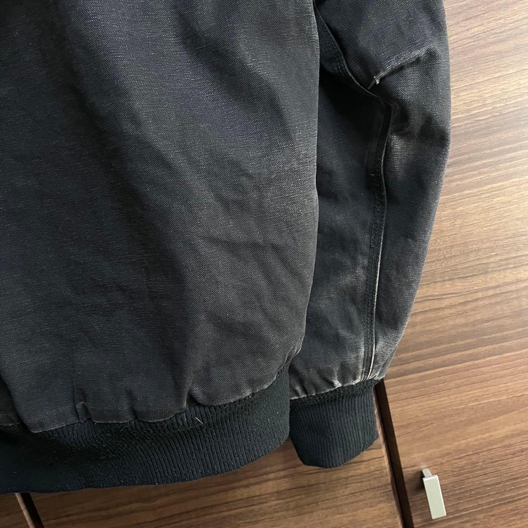 Walls ダック地 アクティブジャケット 黒 L フェード チャック破損