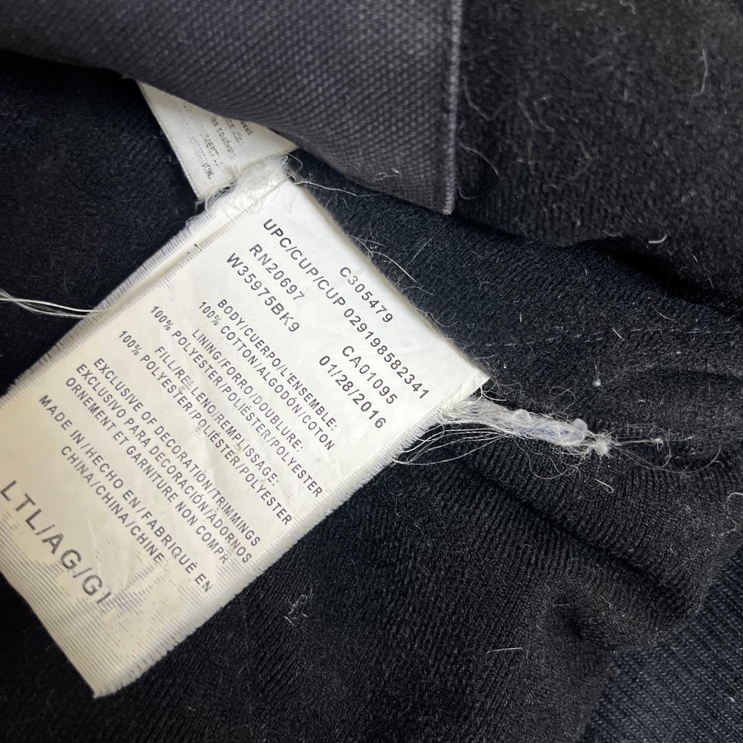 Walls ダック地 アクティブジャケット 黒 L フェード チャック破損