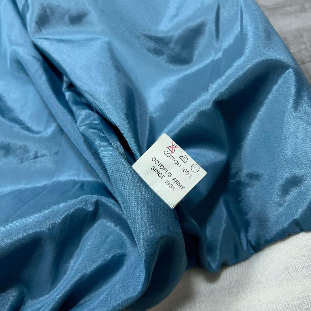 OCTPUS ARMY 別珍 スカジャン 黒 ベロア スカジャン 刺繡 ブルゾン