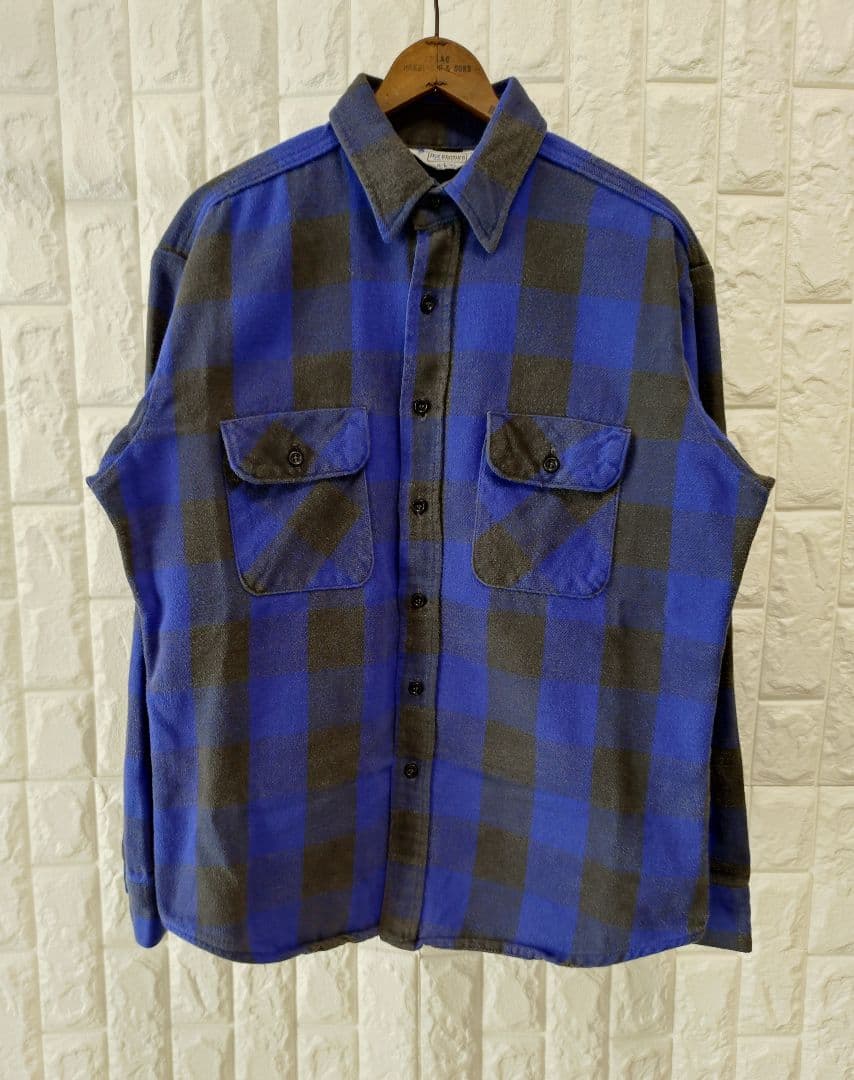 70sヴィンテージUSA製FiveBrotherファイブブラザーヘビーネルシャツ