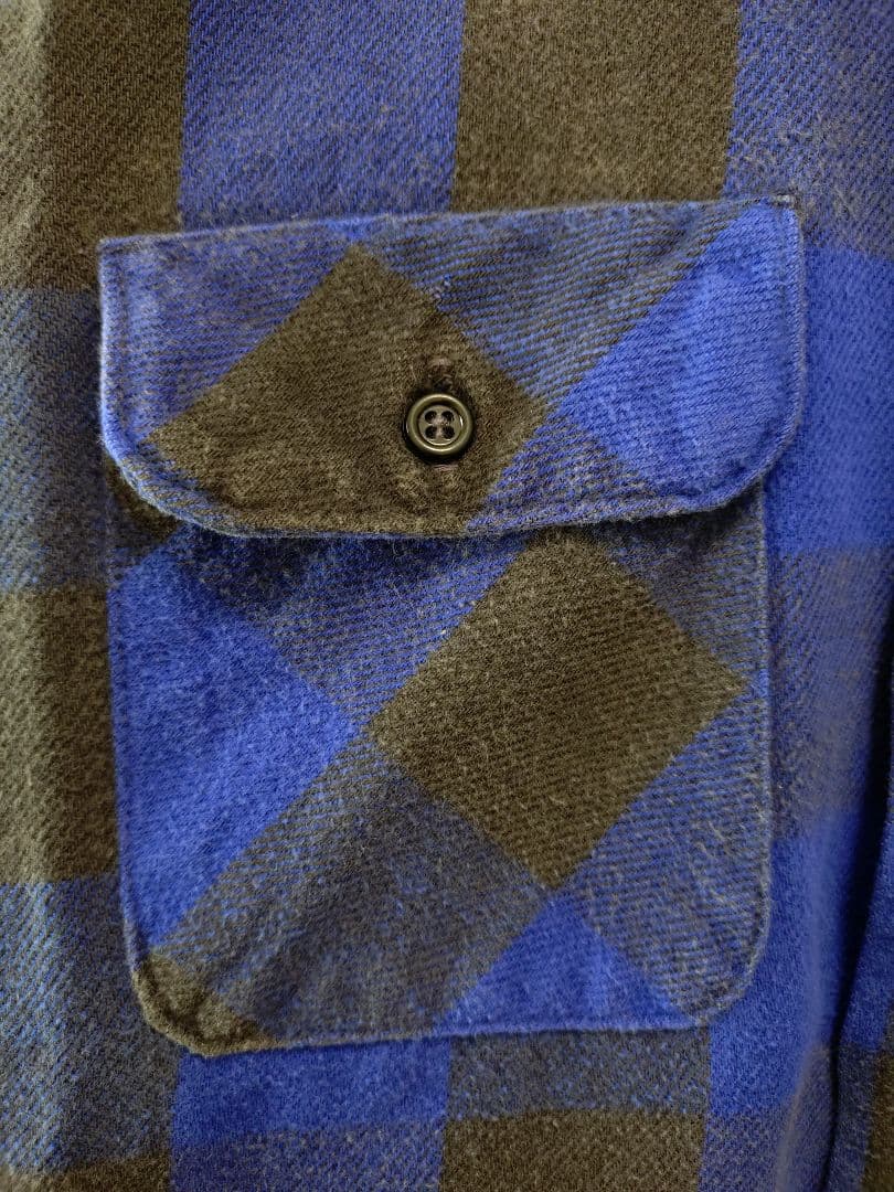 70sヴィンテージUSA製FiveBrotherファイブブラザーヘビーネルシャツ