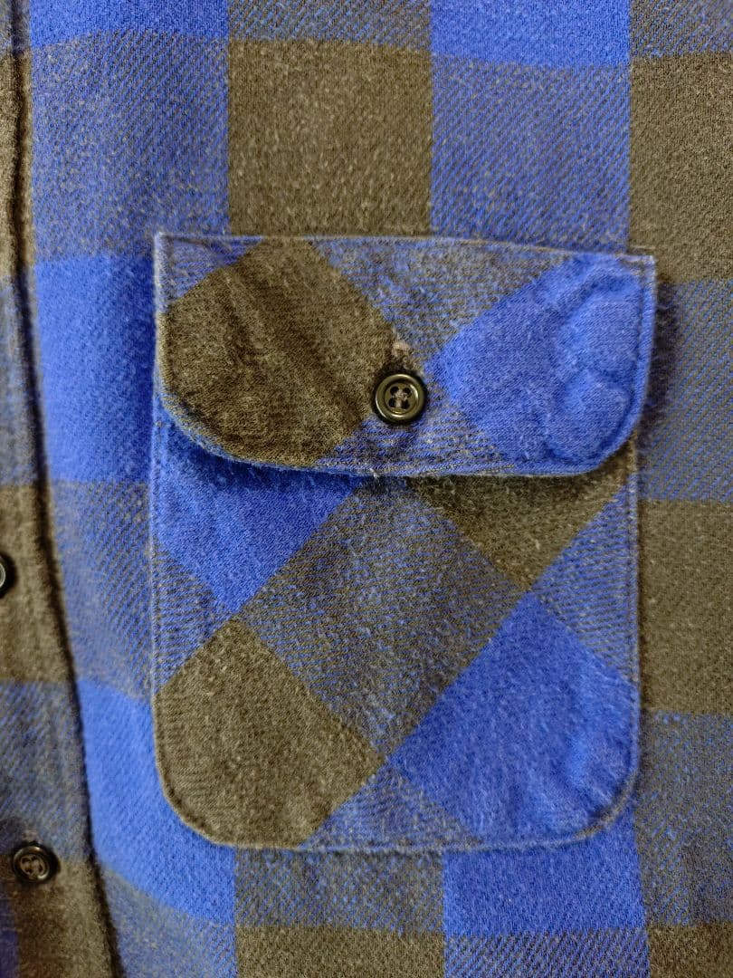 70sヴィンテージUSA製FiveBrotherファイブブラザーヘビーネルシャツ