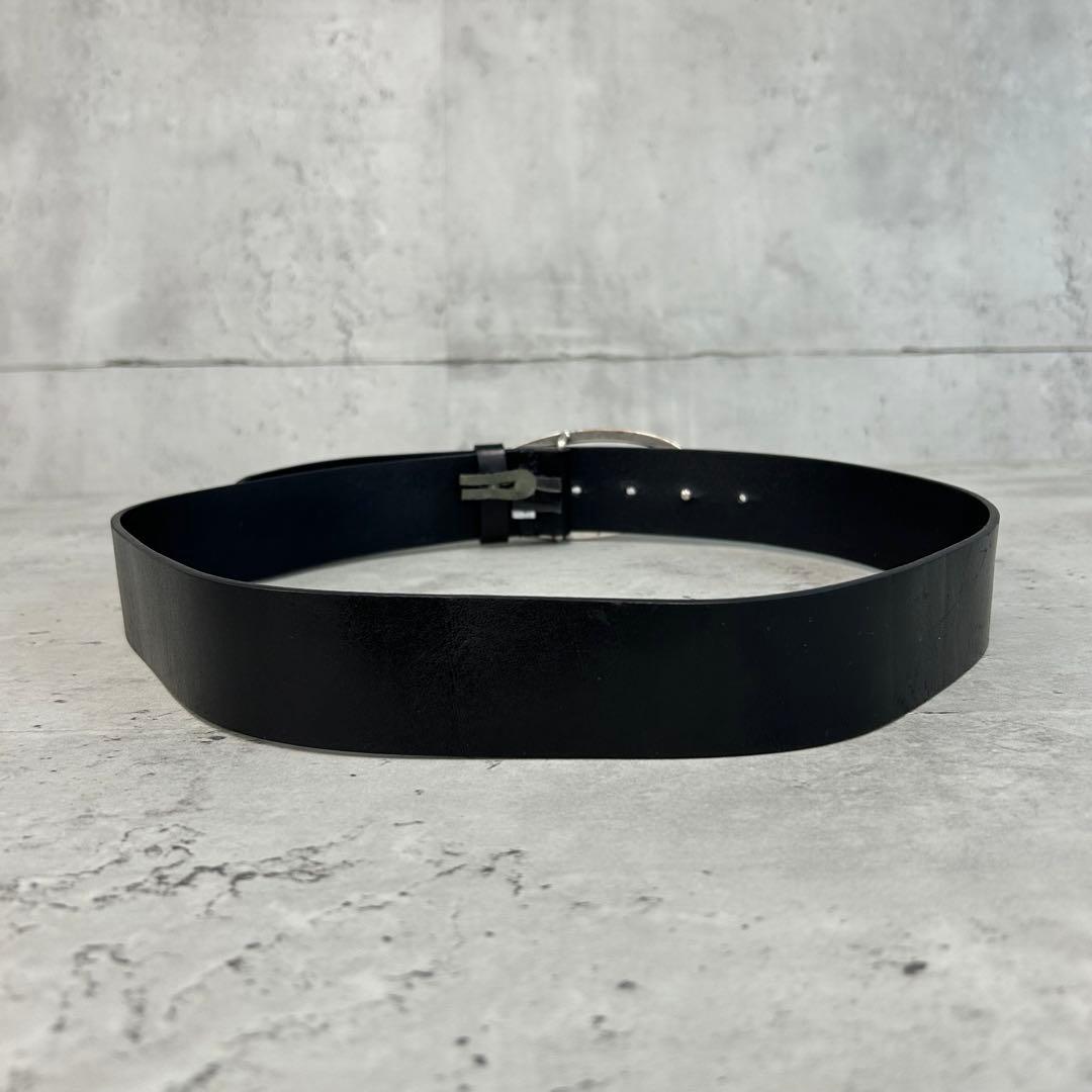 DIESEL ディーゼル レザー ベルト バックル ロゴ X08516 ブラック