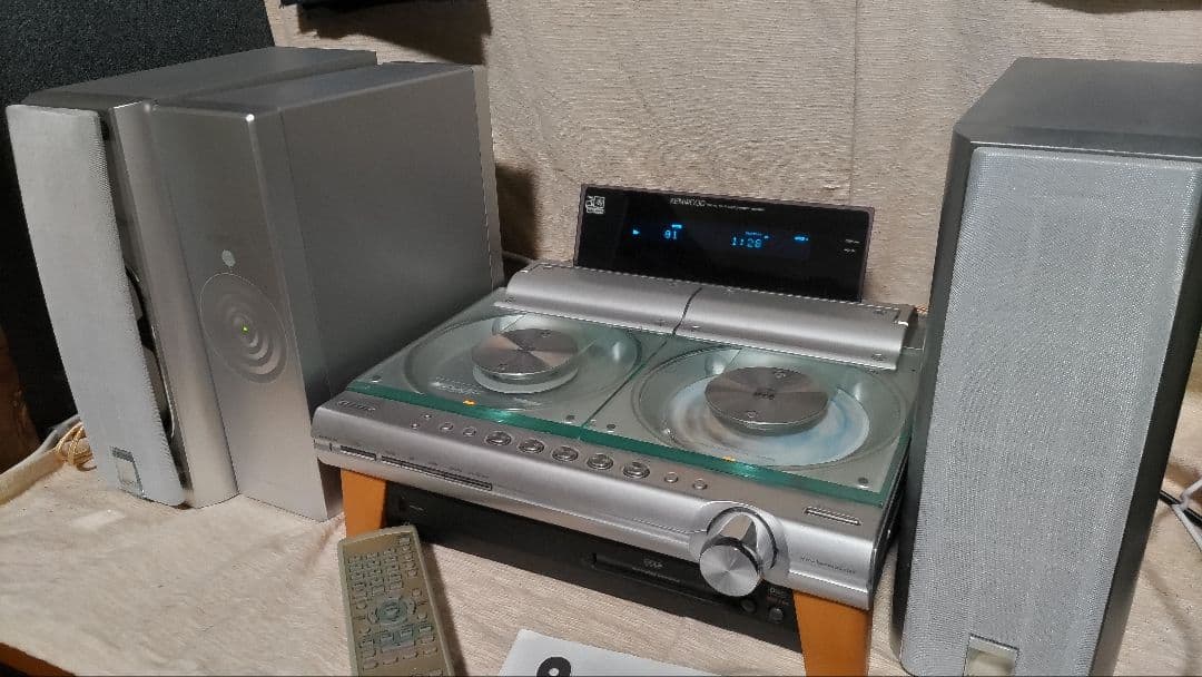 RMD-SJ9CDR　ミニコンポ　スピーカー　パワーアンプ　リモコン付き