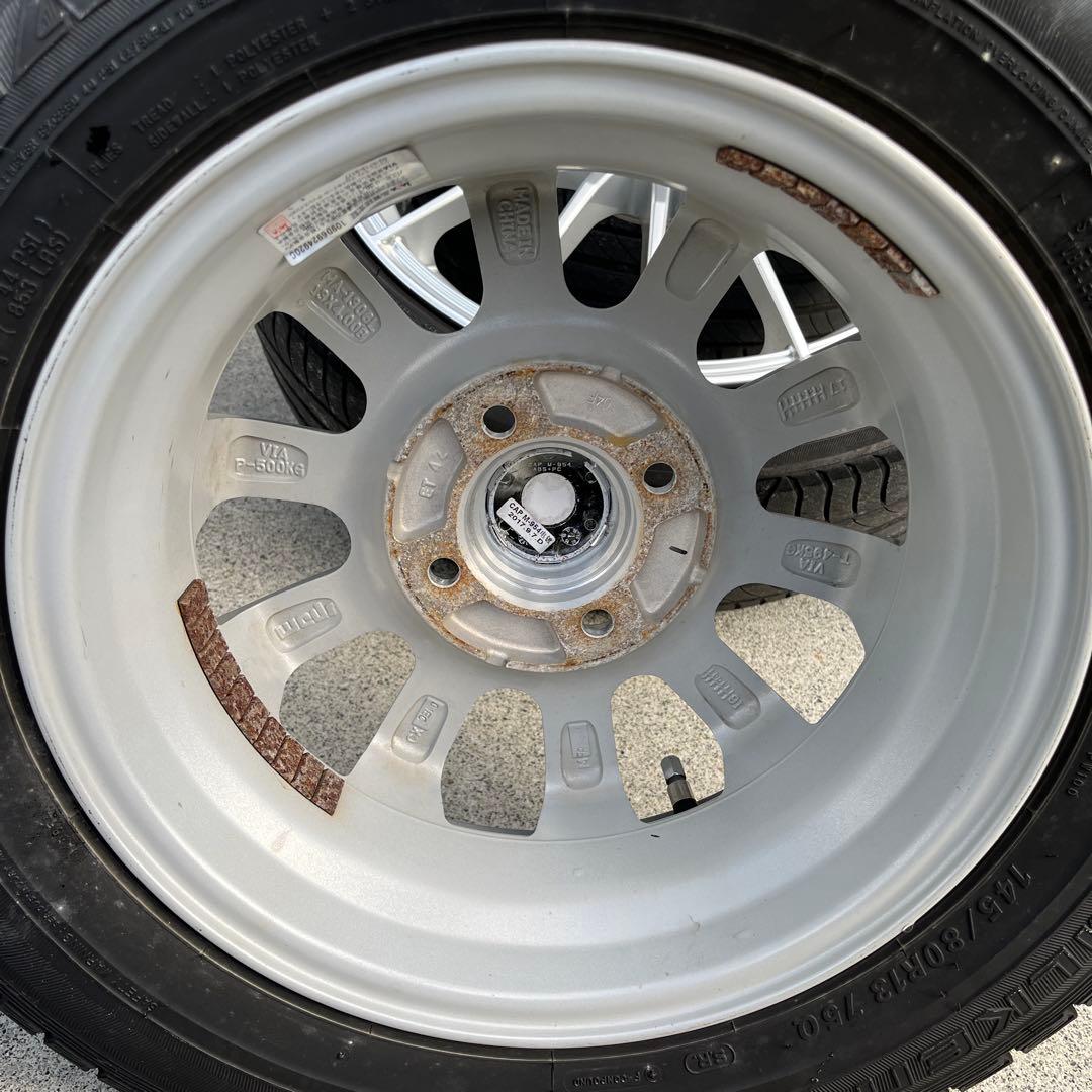 交渉可MR41S ハスラー 145/80R13 スタッドレスセット　2本で
