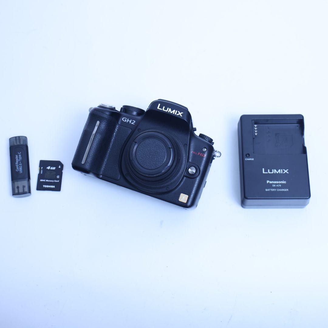 スマホ転送可　Panasonic　Lumix GH2　単焦点レンズ付き
