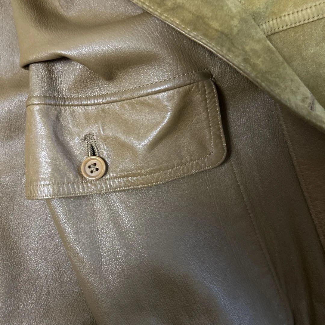 スエード&レザー　リバーシブル ジャケット　イタリア製