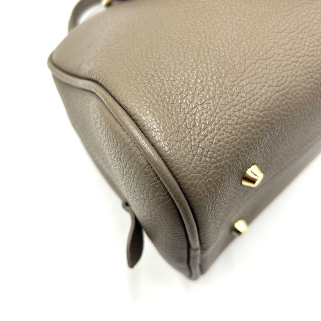 【新品同様】CHRISTIAN VILLA ボストンバッグ 2way グレージュ