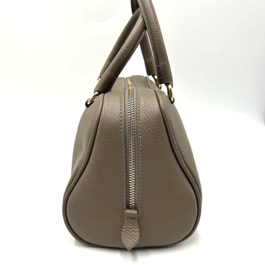 【新品同様】CHRISTIAN VILLA ボストンバッグ 2way グレージュ