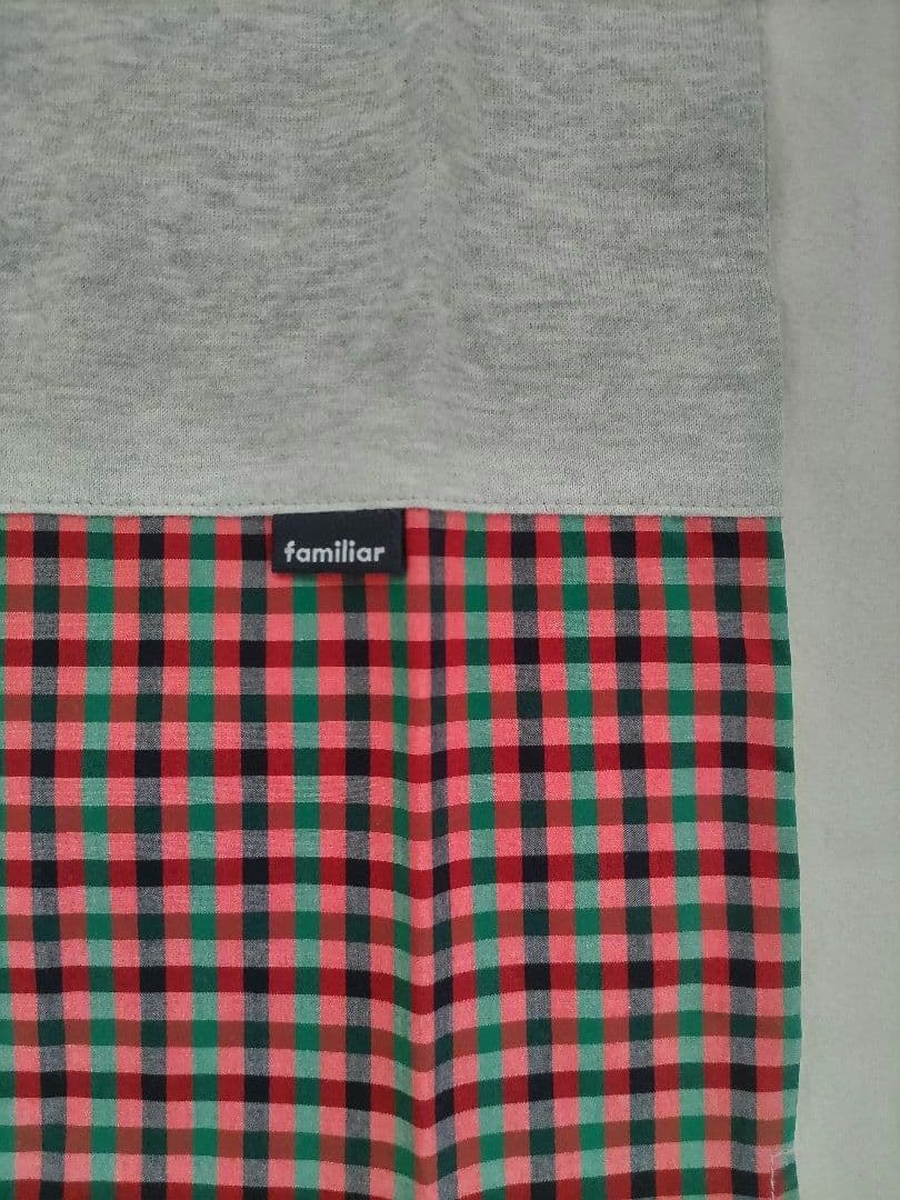 新品　ファミリアチェック　半袖シャツ　130