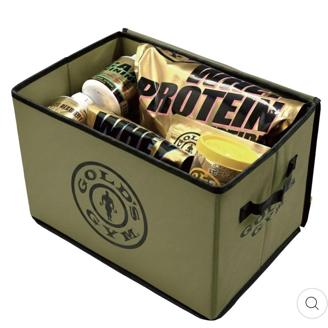GOLD'S GYM (ゴールドジム) G2826 ストレージボックス カーキ