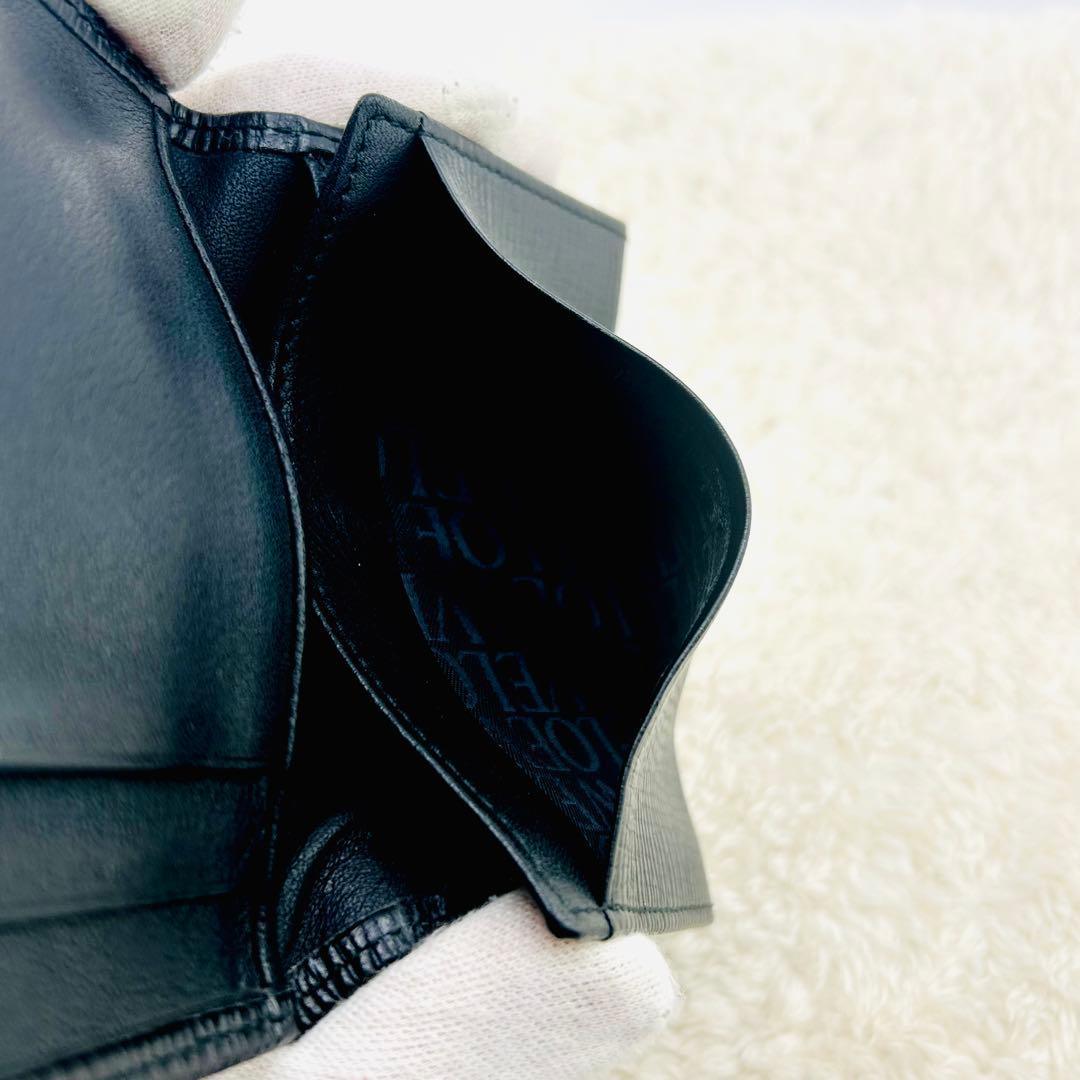 ✨極上美品✨　ロエベ　カードケース　名刺入れ　アナグラム　レザー　ブラック