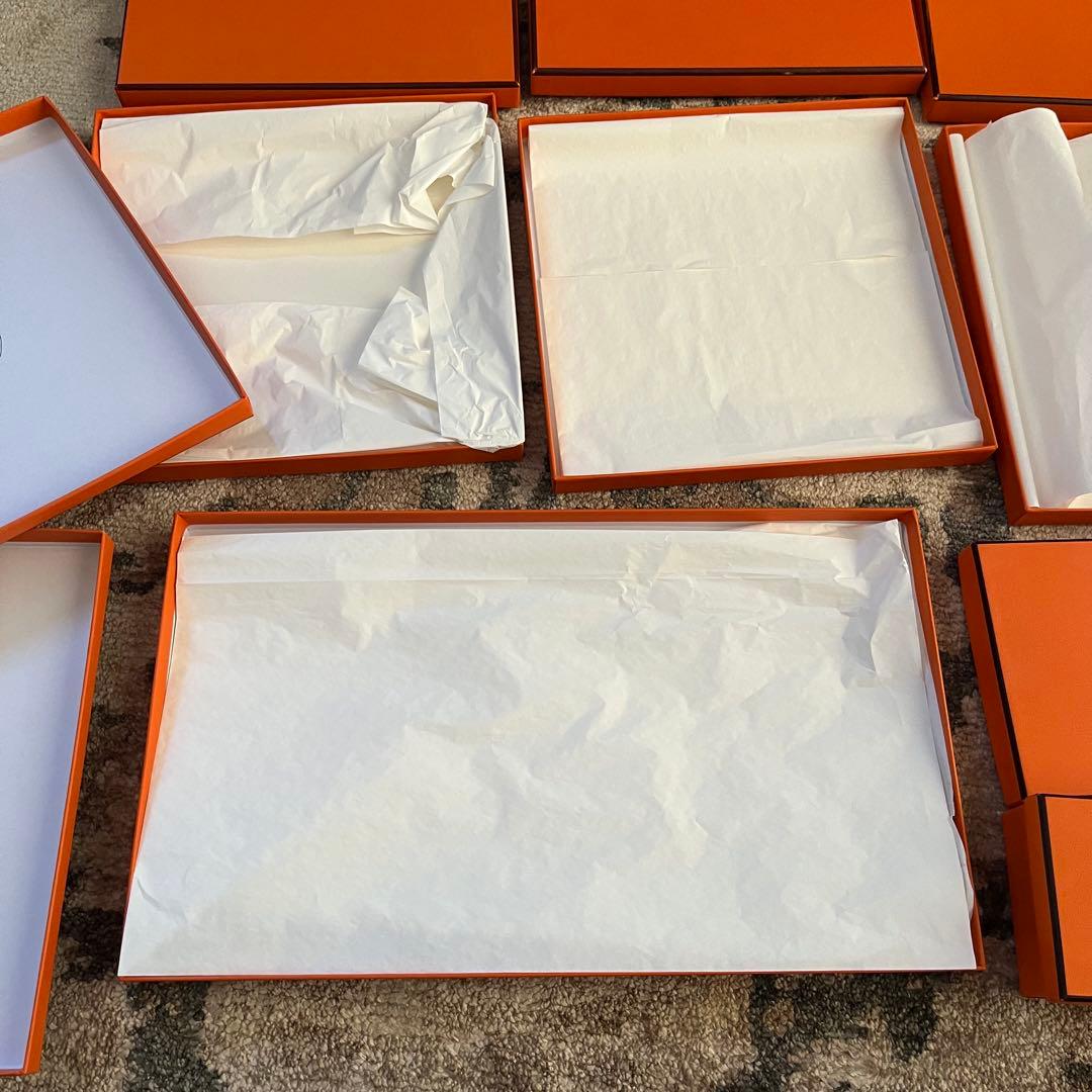 エルメス 27点 空箱 ショッパー リボン ベロア巾着 袋 紙袋 他下げ札等