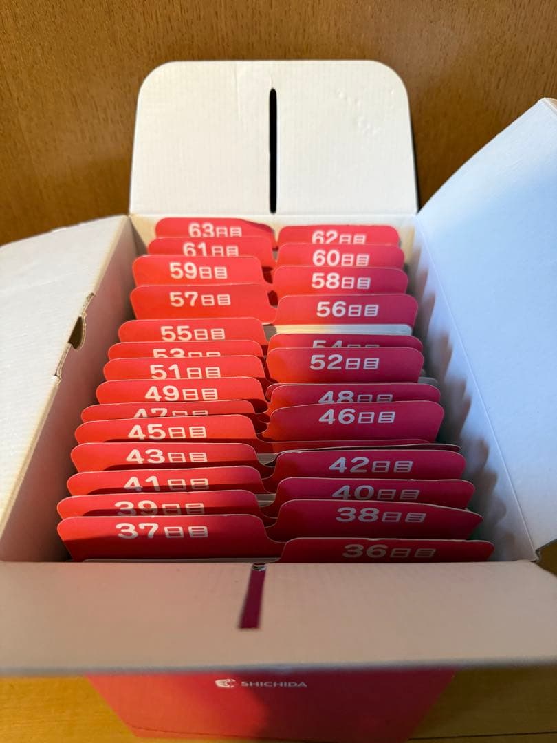 【七田式】知育玩具 ドッツカード　ドッツセット1日〜63日