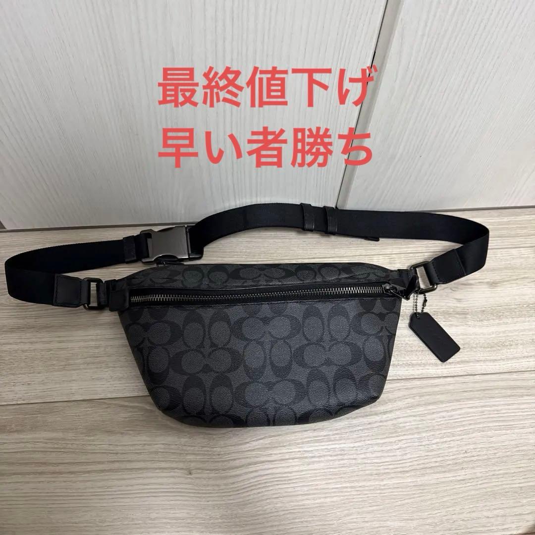 COACH ボディバッグ・ウエストポーチ ブラック