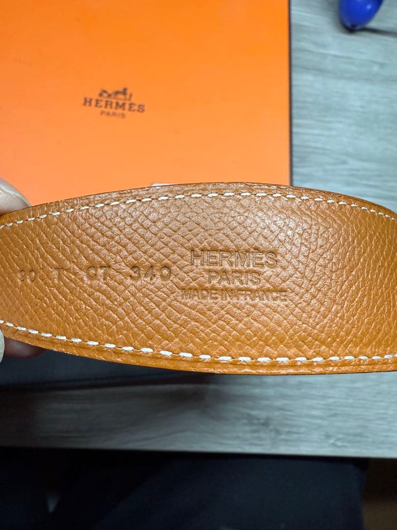 【ほぼ未使用】エルメス ベルト&バックルセット 90サイズ