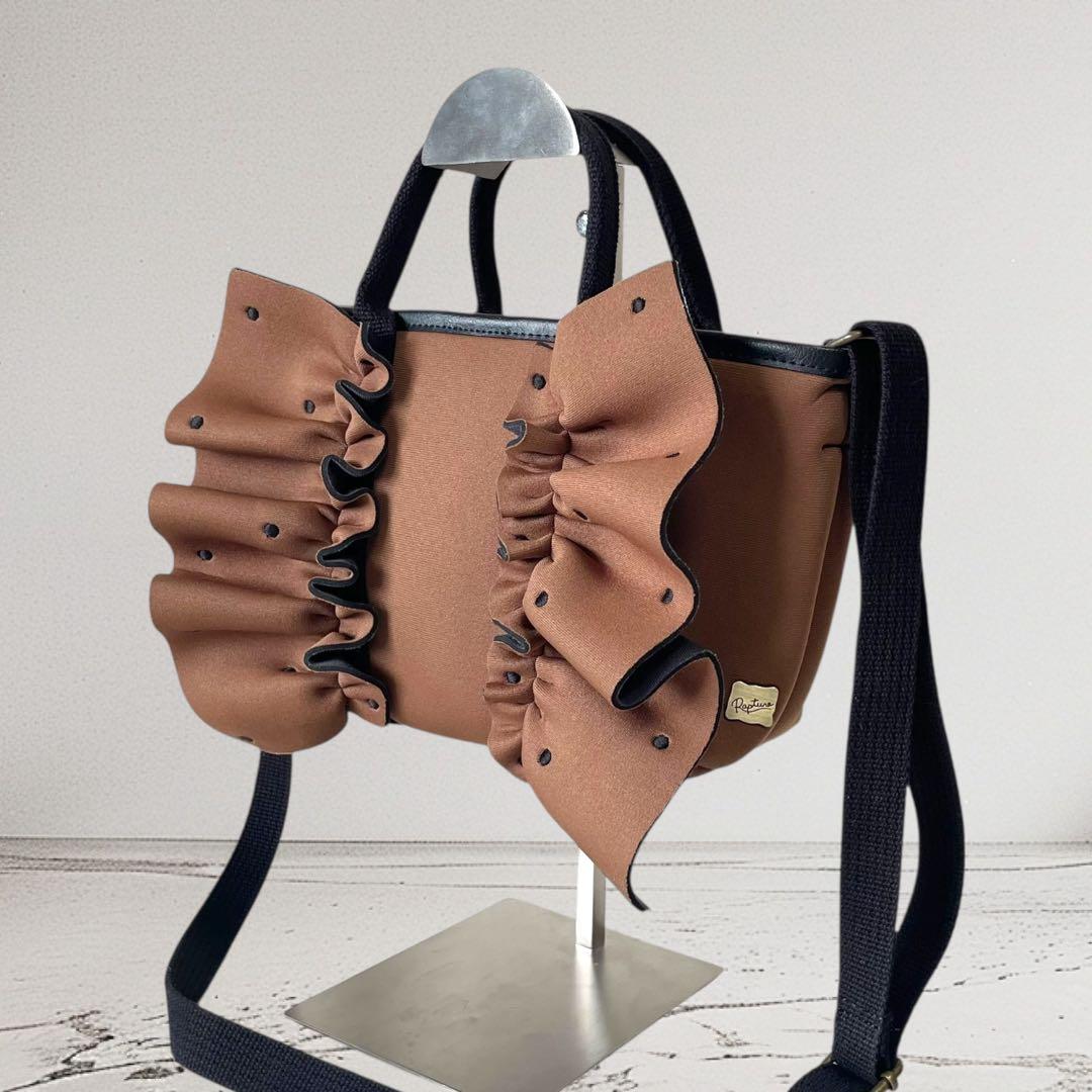 未使用級★ラプチャー ネイプルズラッフルミニ 2way クロスボディ ドット