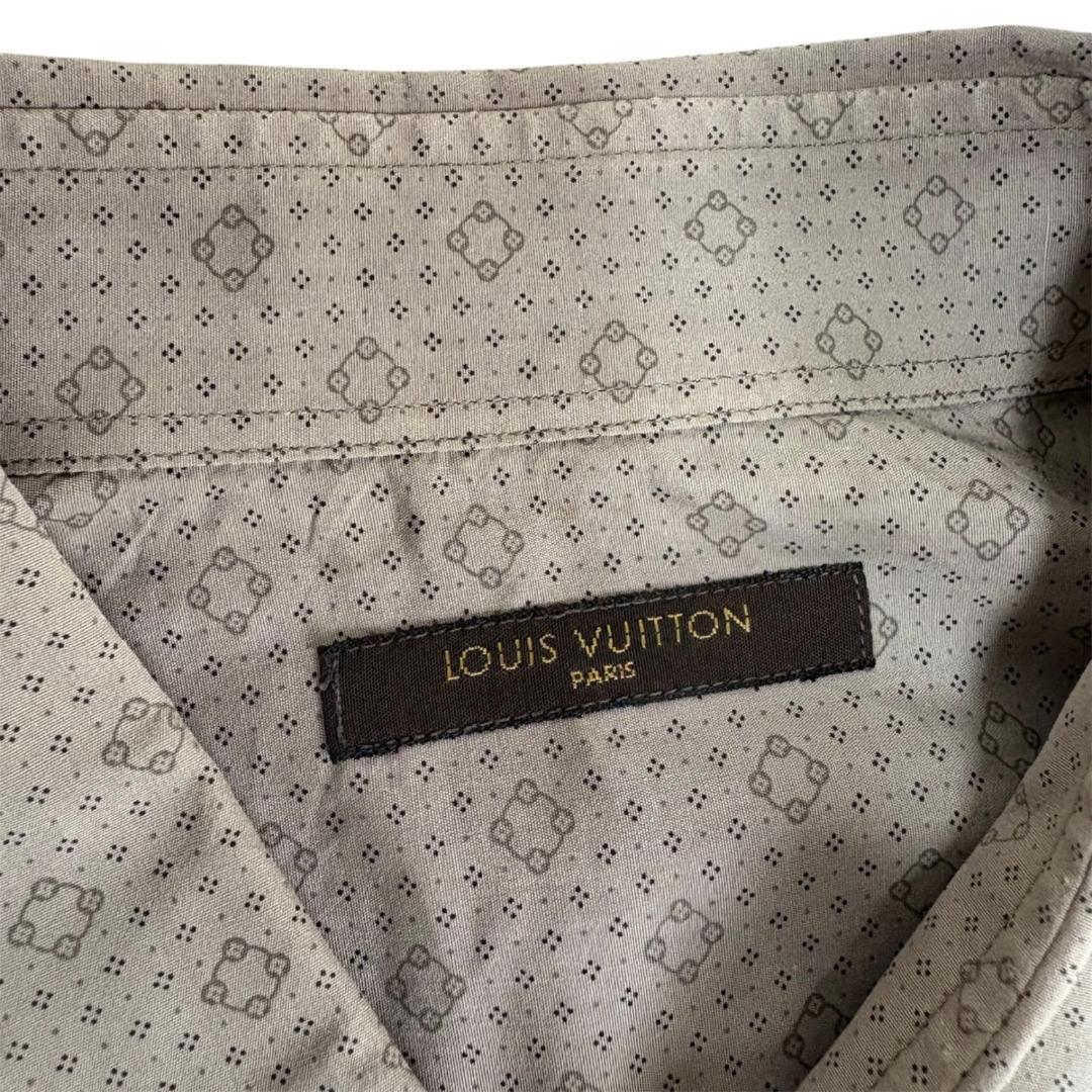 美品☆ LUIS VUITTON ルイヴィトン 長袖シャツ モノグラムシャツ