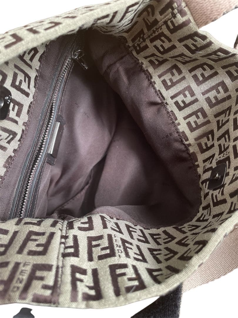 Fendi ズッキーノ　ショルダーバッグ　キャンパス