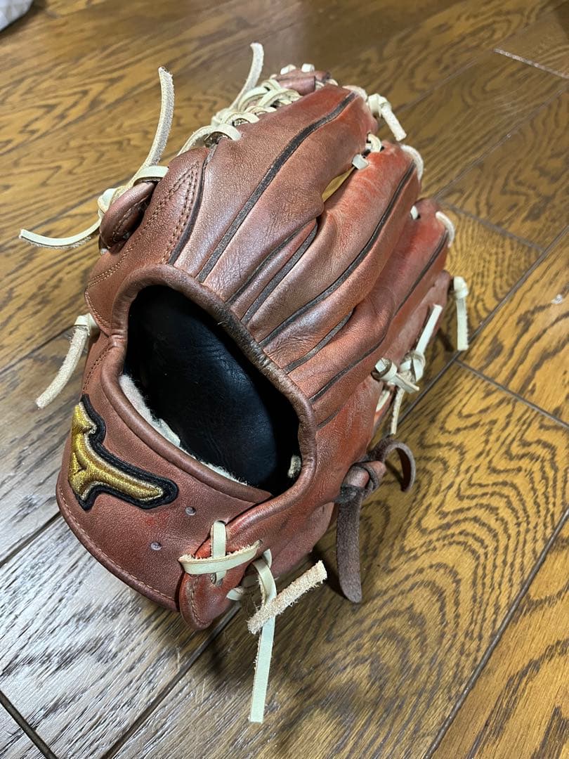 【紐全交換済】ミズノプロ軟式一般外野手用