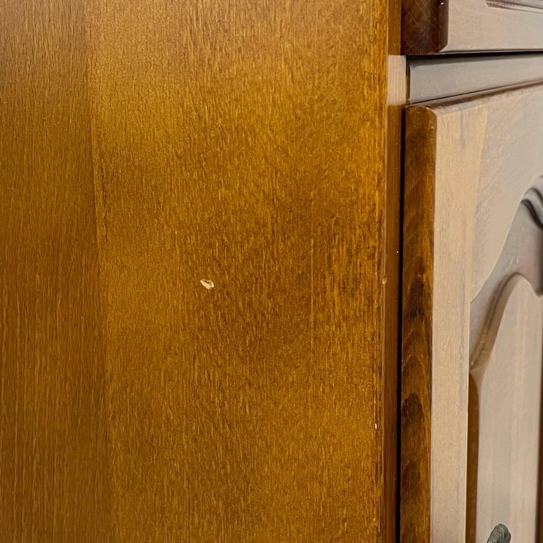 オールドカリモク コロニアル 電話台 サイドチェスト ディスプレイ台 ビンテージ