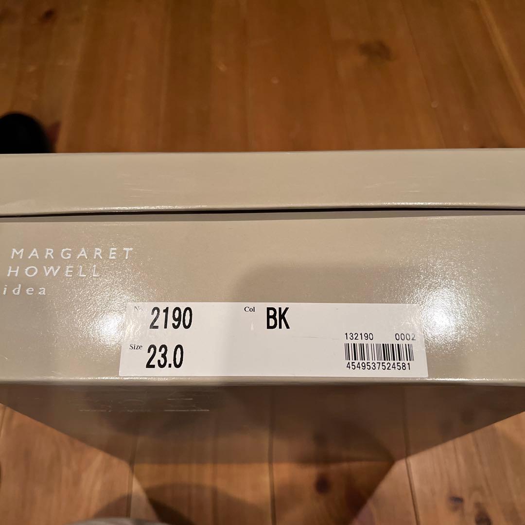 MARGARET HOWELL idea/サイドゴアブーツ/size23/黒