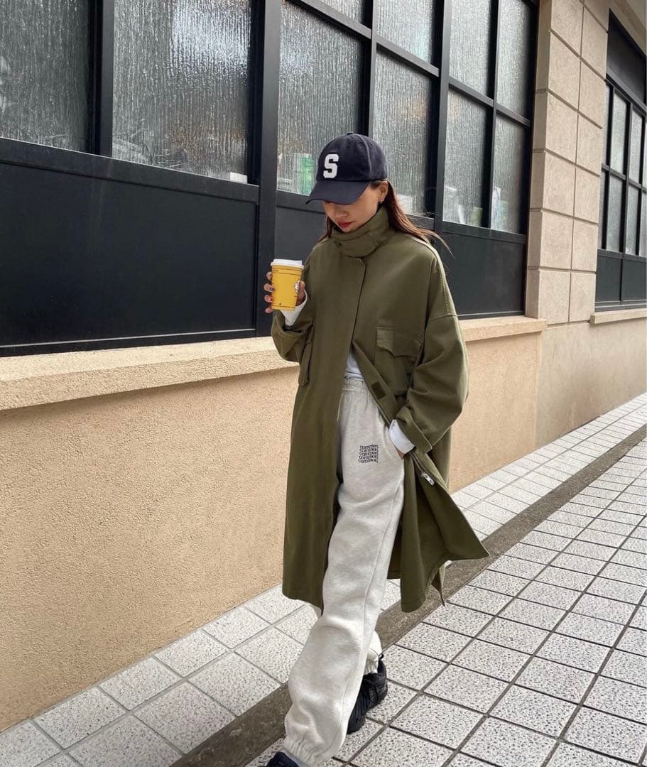 値下げ中 新品・未使用 canal jean⭐︎スタンドカラーミリタリーコート