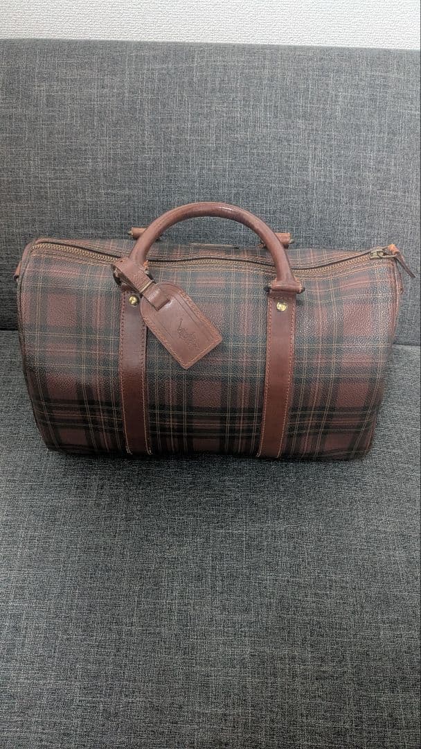 【美品】POLO ポロラルフローレン　ミニボストンバッグ　希少　レア　チェック柄