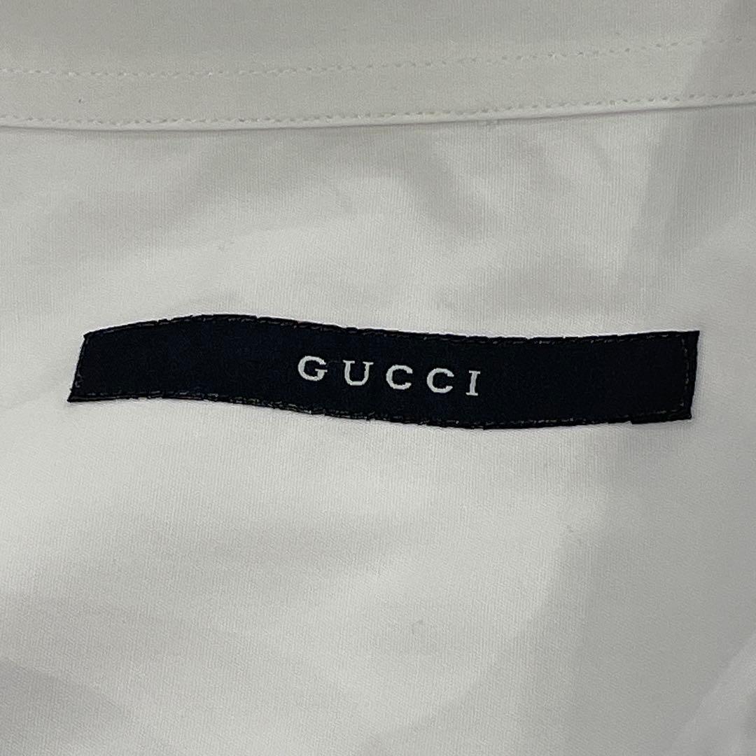 GUCCI グッチ ドレスシャツ ダブルカフス 白 39