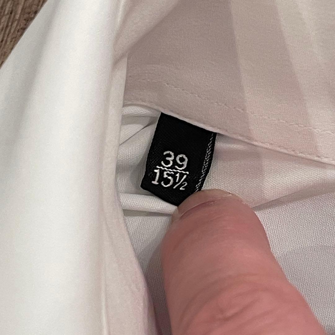 GUCCI グッチ ドレスシャツ ダブルカフス 白 39