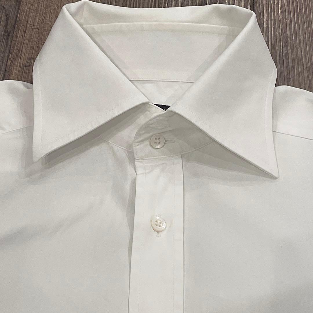 GUCCI グッチ ドレスシャツ ダブルカフス 白 39