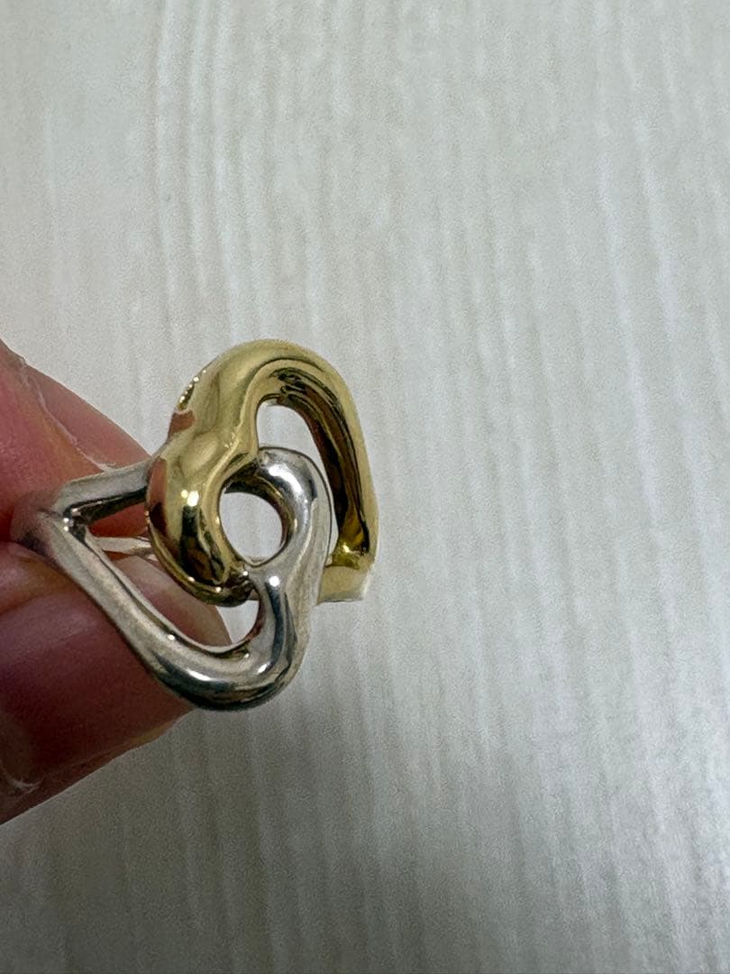 Tiffany ダブルハートリング　9号