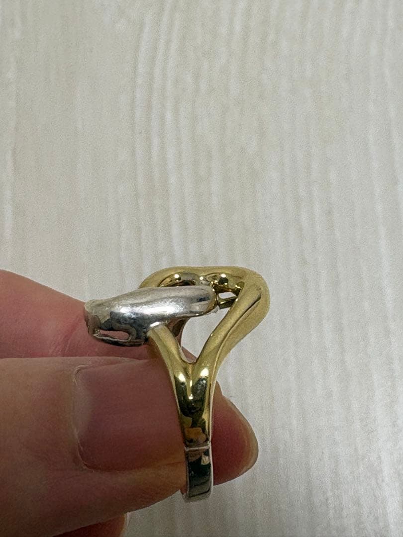 Tiffany ダブルハートリング　9号