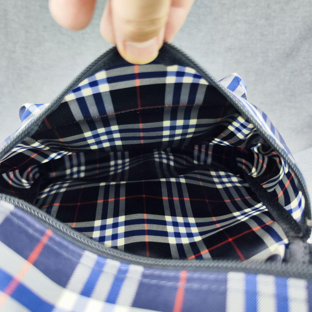 バーバリー リュック チェック柄 キッズ ネイビー ブルー