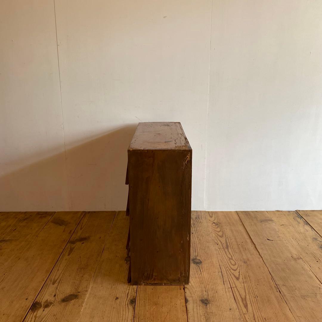 アンティーク パタパタ棚 無垢材 チェスト 古道具 y119