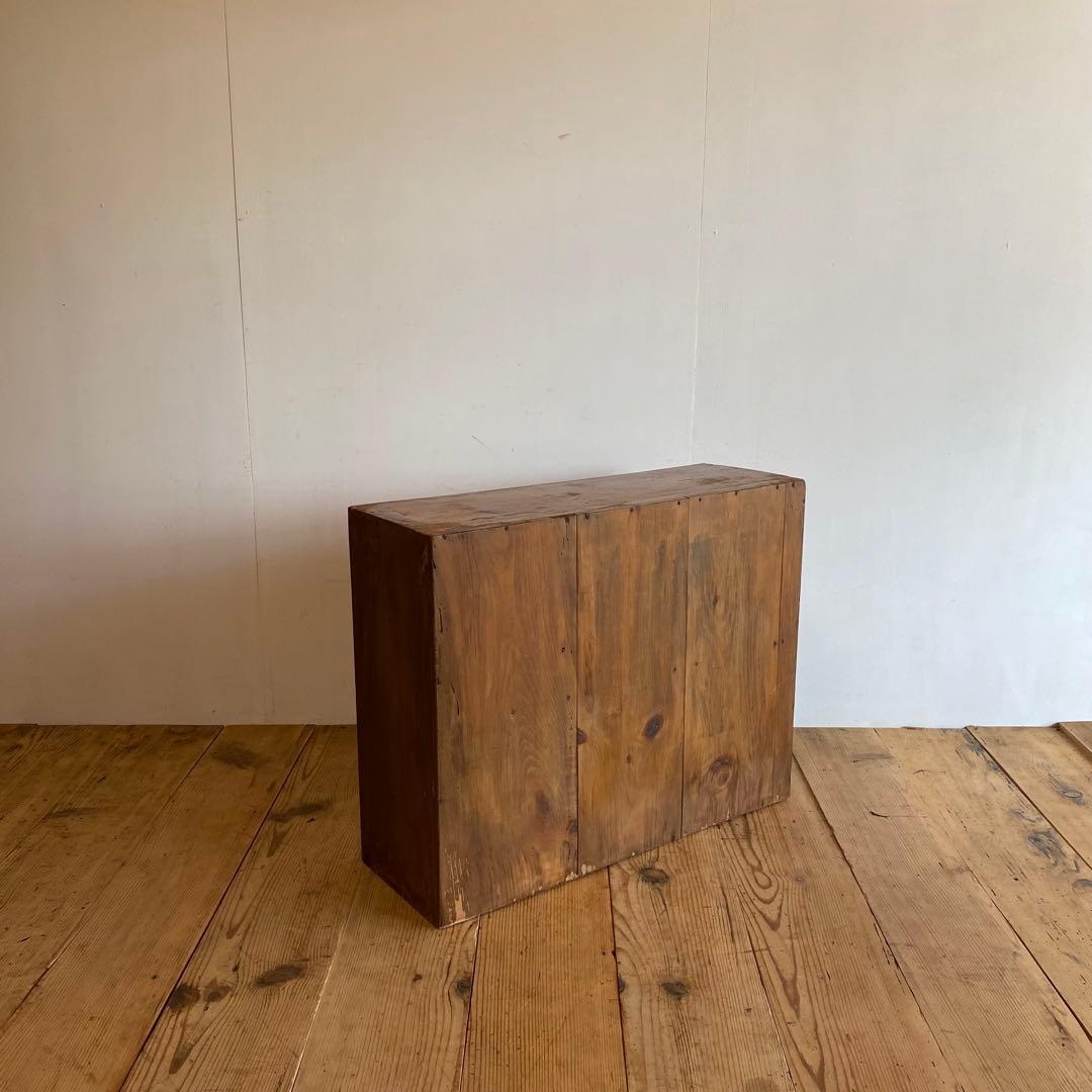 アンティーク パタパタ棚 無垢材 チェスト 古道具 y119