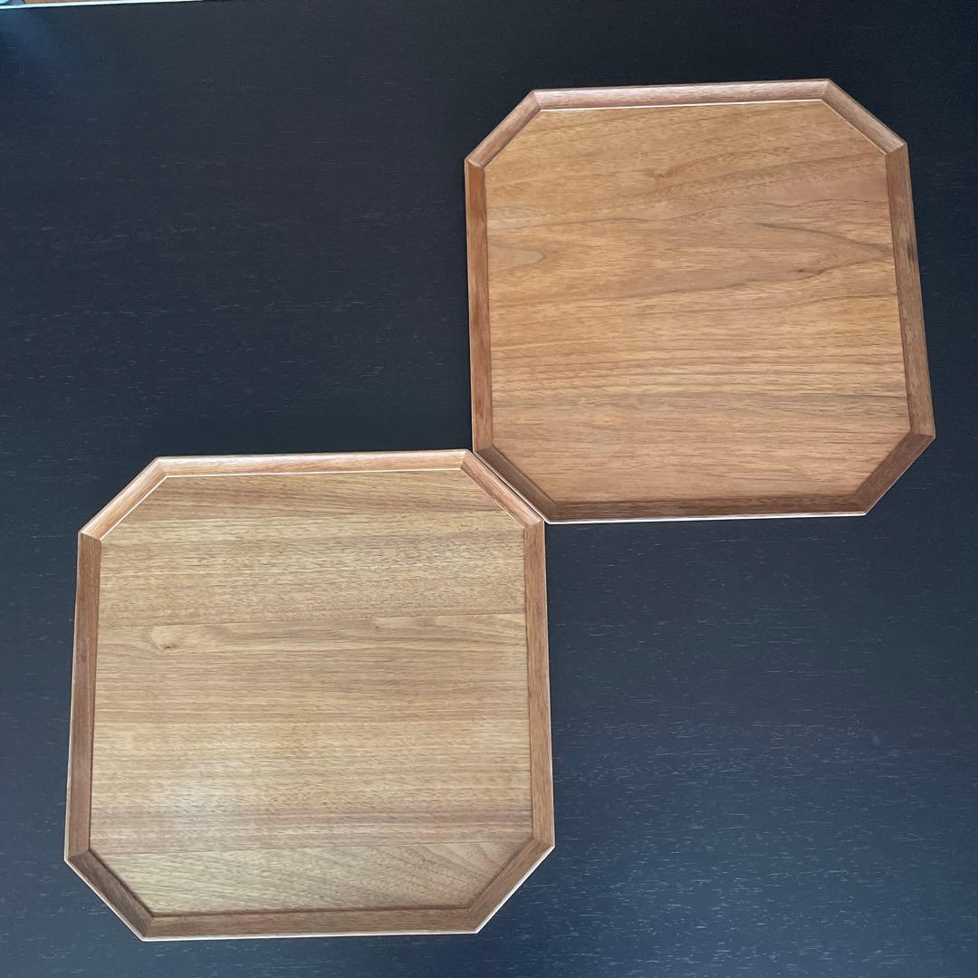 iwakagu 岩﨑翔　隅切トレー　お盆　2枚セット