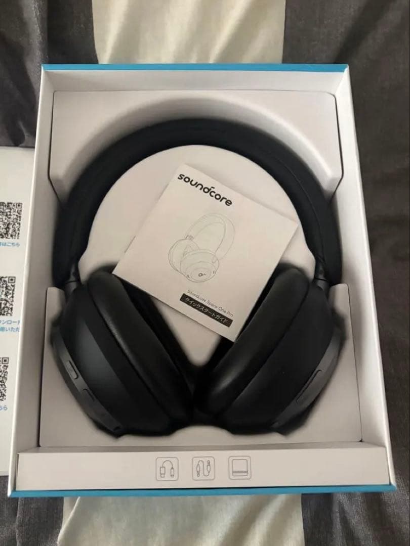 美品 soundcore Space one pro ワイヤレスヘッドホン