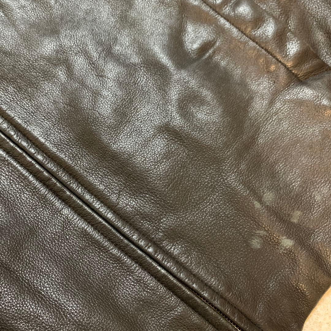 ジャケット・アウター CHAPS Ralph Lauren leatherJacket L Black