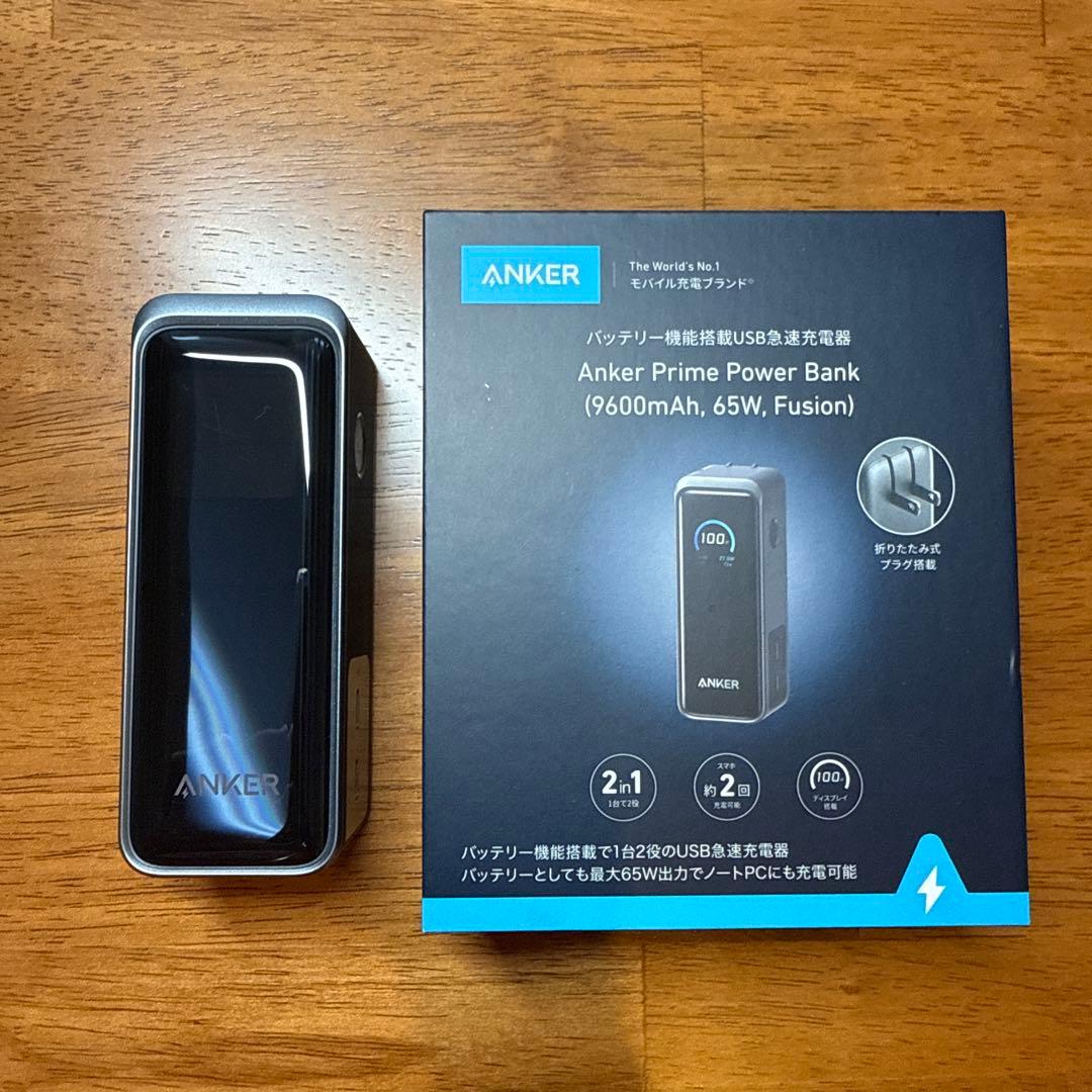 スマホアクセサリー anker power bank 9600mAh 65w fusion
