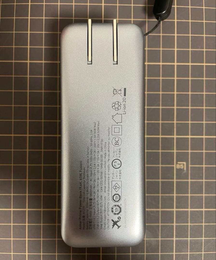 スマホアクセサリー anker power bank 9600mAh 65w fusion