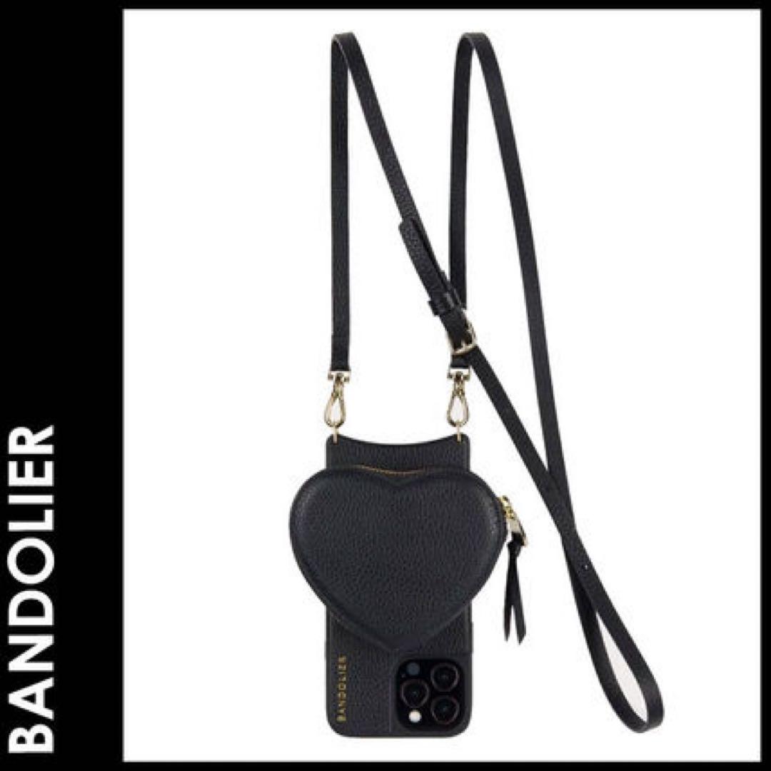 BANDOLIER 13pro maxハート型ケース ブラック