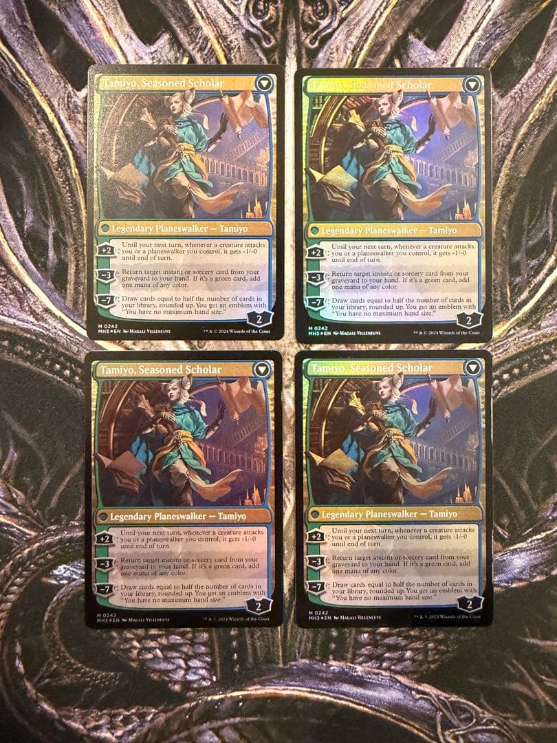 【最安値】MTG　MH3　知りたがりの学徒、タミヨウ　英語版　foil 4枚