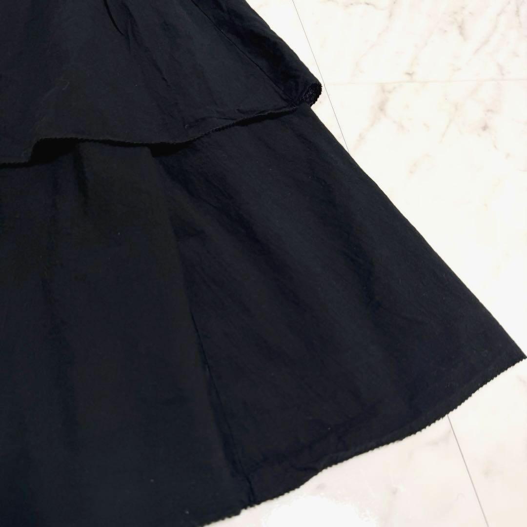 【美品】アニュアンス イレギュラー ティアード ボリュームスカート 美シルエット